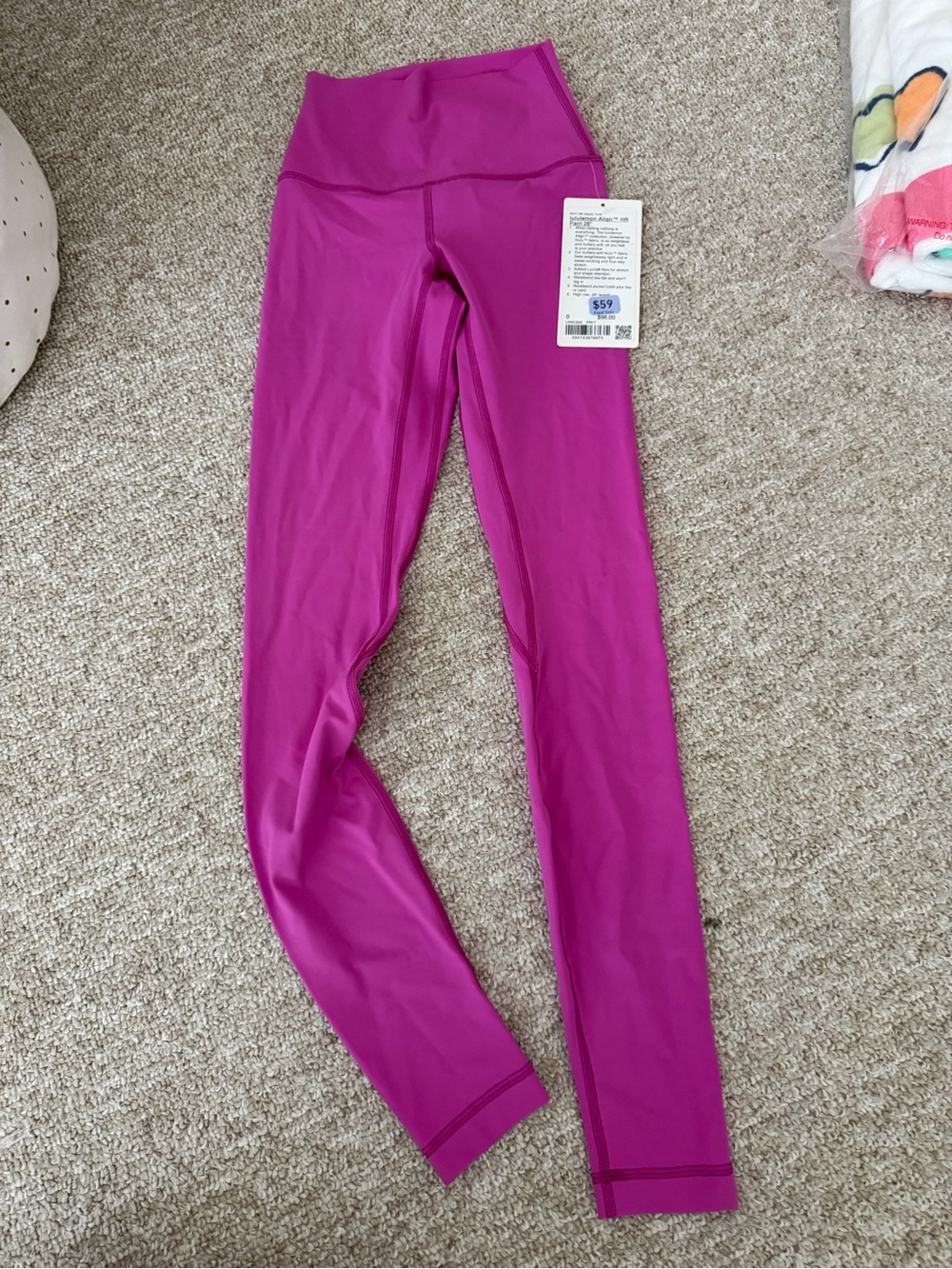 lululemon athletica Magenta High-Waist Leggings